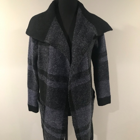 Soft Surroundings Plaid Sweater Jacket PXS - Picture 2 of 6